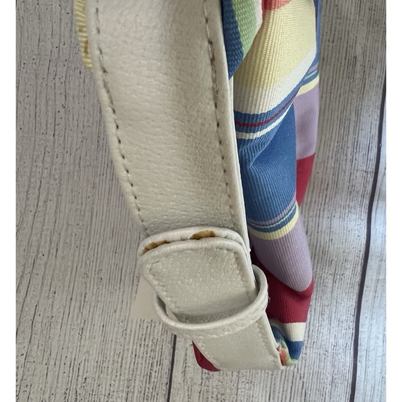 Stephanie Johnson Striped Cosmetic Bag Wristlet NWT - Picture 6 of 8
